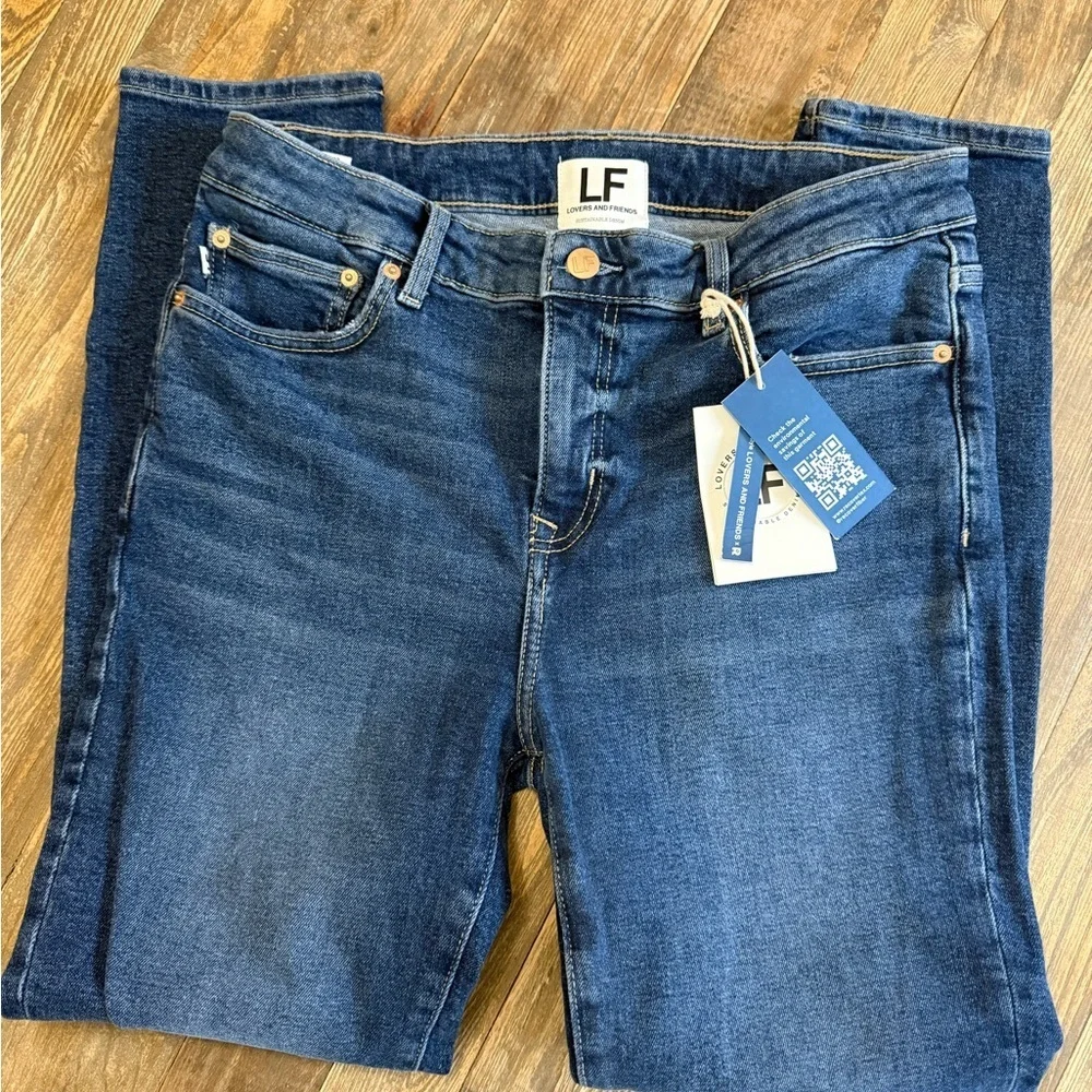Lovers + Friends Dark Blue Skinny Jeans - Picture 7 of 9
